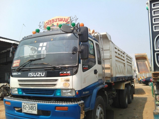 ขายดาวน์รถบรรทุก 22 ลูกพ่วงแม่ลูกดัมพ์ ISUZU DECA 270 แรงม้าปี 2551 ลูกพ่วง 3 เพลาแท้ ขายดาวน์ 500000
