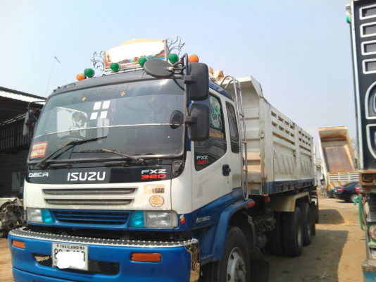 ขายดาวน์รถบรรทุก 22 ลูกพ่วงแม่ลูกดัมพ์ ISUZU DECA 270 แรงม้าปี 2551 ลูกพ่วง 3 เพลาแท้ ขายดาวน์ 500000