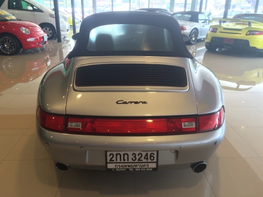 ขายรถคลาสสิค Porsche 911 (993) Cabriolet Carrera สภาพเดิมมาจากนอก รถออกจากโชว์รูมที่Germany วันที่17ส.ค.1995 เป็นคันที่30 ในสายการผลิต คู่มือต่างๆอยู่ครบ หลังคาผ้าใบสมบูรณ์ ระบบไฟฟ้าหลังคาและอื่นๆใช้งานได้หมด สภาพพร้อมโชว์ ขายเพียง 4,990,000 สนใจติดต่อ ขายรถคลาสสิค Porsche 911 (993) Cabriolet Carrera สภาพเดิมมาจากนอก รถออกจากโชว์รูมที่Germany วันที่17ส.ค.1995 เป็นคันที่30 ในสายการผลิต คู่มือต่างๆอยู่ครบ หลังคาผ้าใบสมบูรณ์ ระบบไฟฟ้าหลังคาและอื่นๆใช้งานได้หมด สภาพพร้อมโชว์ ขายเพียง 4,990,000 สนใจติดต่อ