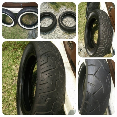 +++ ขายยางมอไซด์มือสอง ยาง \% ขอบ 16 17 21  +++