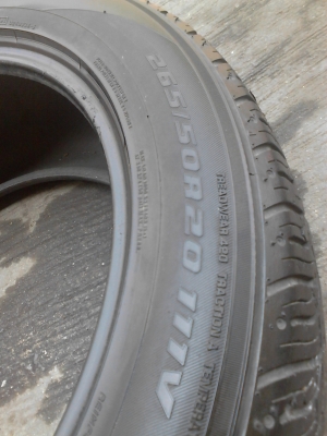 265/50R20 YOKOHAMA  PARADA SPEC-X  มี 1 เส้น  TEL.081-427-3941