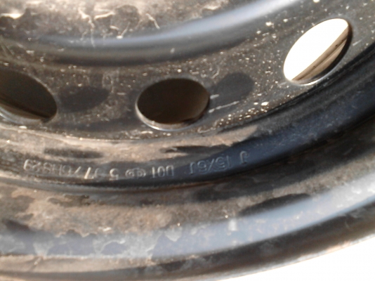 กะทะล้อ 6 รู  ขอบ 15   ( 15X6JJ )    ชุด 4 ใบ TEL.081-427-3941