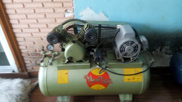 ปั้มลมนิวไลอ้อม120ลิตรใช้งานำด้ปกติ13500