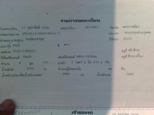 ขาย 6 ล้อ isuzu ks110 เครื่องดี คัทซีสวย