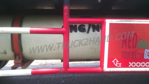 รถบรรทุก 6 ล้อติดตั้งก๊าซ NGVและCNG ยี่ห้อ ISUZU  NPR 130 แรงม้า กระบะคาร์โก้ ความยาวกระบะ5เมตร