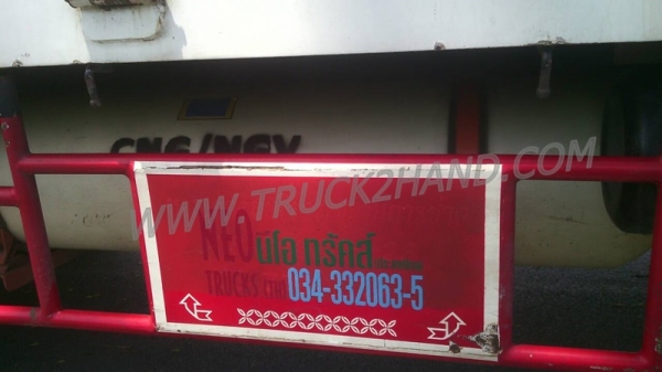 รถบรรทุก 6 ล้อติดตั้งก๊าซ NGVและCNG ยี่ห้อ ISUZU  NPR 130 แรงม้า กระบะคาร์โก้ ความยาวกระบะ5เมตร