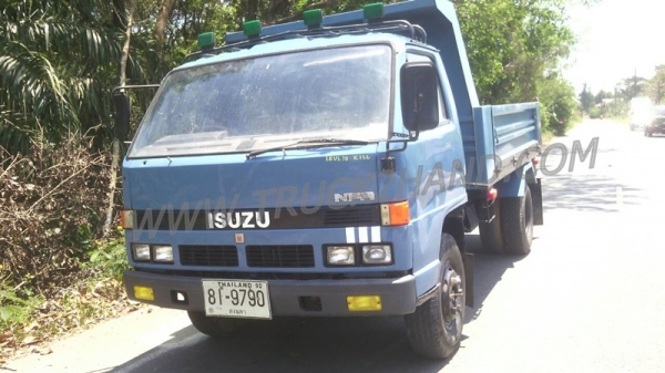 รถบรรทุก 6 ล้อดัมพ์ ISUZU NPR 115 แรงม้า กระบะดั้มสามมิตร  พวงมาลัยพาวเวอร์