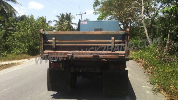 รถบรรทุก 6 ล้อดัมพ์ ISUZU NPR 115 แรงม้า กระบะดั้มสามมิตร  พวงมาลัยพาวเวอร์