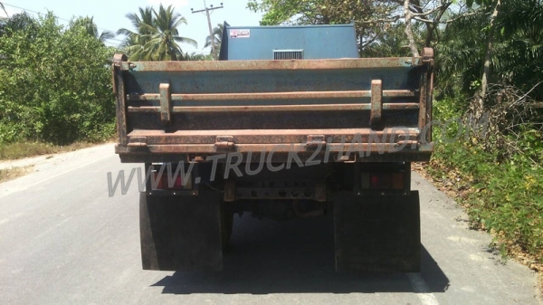 รถบรรทุก 6 ล้อดัมพ์ ISUZU NPR 115 แรงม้า กระบะดั้มสามมิตร  พวงมาลัยพาวเวอร์