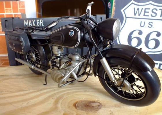 ขายโมเดลมอเตอร์ไซค์สังกะสีมอเตอร์ไซค์ BMW งานแฮนด์เมด