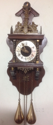 ขายนาฬิกาโบราณติดผนัง Zaandam Zaanse งานเก่ายุโรป