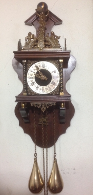 ขายนาฬิกาโบราณติดผนัง Zaandam Zaanse งานเก่ายุโรป