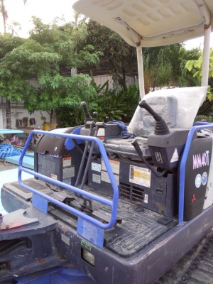 ขาย แบคโฮ Mitsubishi MM40T 4สูบ เกรดหน้า ล้อแท็คยาง มีไลน์แย๊ก สภาพดีพร้อมใช้งาน