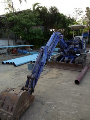 ขาย แบคโฮ Mitsubishi MM40T 4สูบ เกรดหน้า ล้อแท็คยาง มีไลน์แย๊ก สภาพดีพร้อมใช้งาน