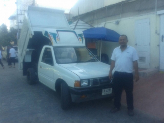 รถกระบะบรรทุก 4 ล้อ ISUZU มังกรติดดั้มยก 4 ตัน TFR ปี 96 ติดดั้มเกษตรยกได้ 4 ตัน เครือง 90 HP