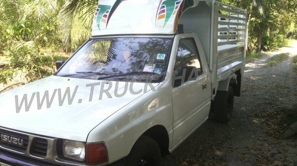 รถกระบะบรรทุก 4 ล้อ ISUZU มังกรติดดั้มยก 4 ตัน TFR ปี 96 ติดดั้มเกษตรยกได้ 4 ตัน เครือง 90 HP