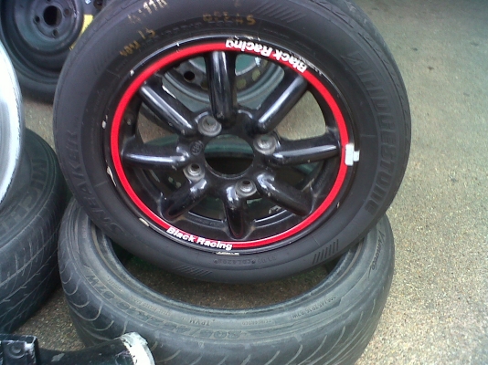 กล้วยแท้ญี่ปุนพร้อมยาง 13" 4รู114.3 ราคานี้คุ้มๆ 8500.-