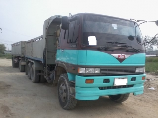 ขายสิบล้อดั้ม HINO FM2K แม่ลูกติดก๊าซNGV 9ถัง