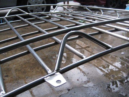 ขายแล็คหลังคารถตู้ สแตนเลสแท้100\% เก่าเก็บงานเนียน ๆ ทนๆ