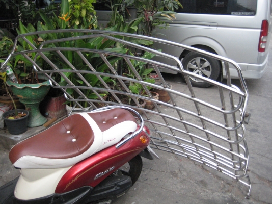 ขายแล็คหลังคารถตู้ สแตนเลสแท้100\% เก่าเก็บงานเนียน ๆ ทนๆ