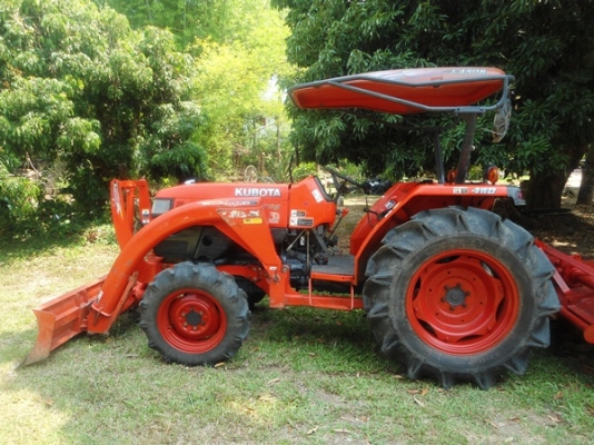 รถไถคูโบต้า รุ่น L4508 45แรง สภาพดี เครื่องแรง มีโรตารี่ตราช้าง รุ่น RX 180 มีดันหน้า มีทะเบียนพร้อมโอนครับ ราคา 375,000 บาท