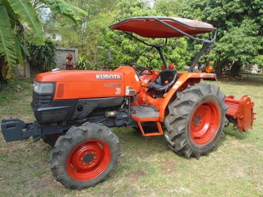 รถไถคูโบต้า รุ่น L4508 45แรง สภาพดี เครื่องแรง มีโรตารี่ตราช้าง รุ่น RX 180 มีดันหน้า มีทะเบียนพร้อมโอนครับ ราคา 375,000 บาท