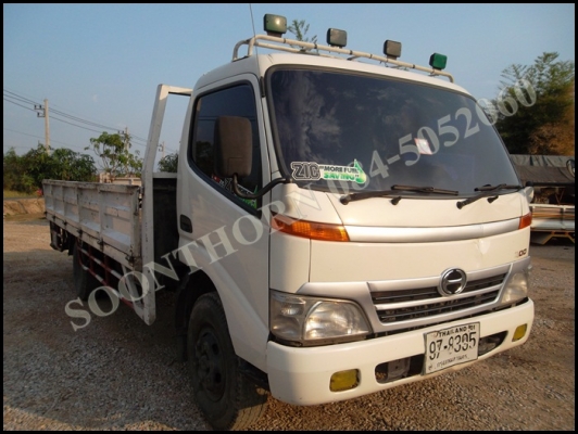 ขายด่วน รถบรรทุก 6 ล้อ HINO DUTROซีรี่ 300 EURO 136 แรง เทอรโบ อินเตอร์ ปี 50 กระบะ 5 เมตร มีลิฟท์ท้าย สภาพเดิมๆ สวย ราคาสุดคุ้ม