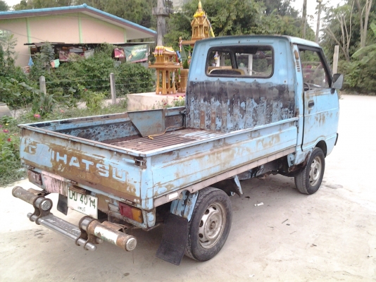 JOECLASSICขายกะป้อDAIHATSU  S55วางเครื่องF61  3 สูบ12วาล์วตัวใหม่CDIเลขเครื่องเลขคัทซีตรงโอนได้เลยทั่วไทยคัทซีสวยกริบมีผุที่พื้นกะบะบ้างตามระยะการใช้งานได้บางเดิม