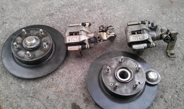 ขายแม่ปั๊มเบรค พร้อมจานดิสเบรคหลังและโช๊คคู่หลัง ฮอนด้าแอคคอดร์ ปี 2005