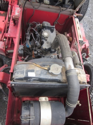 ขาย-รถตัดหญ้าสนาม KYOEISHA: GM 155AW เครื่อง KUBOTA 3 สูบ 6 ล้อ 3 ใบมีด