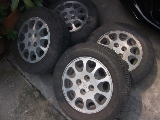 ปรับราคาขายแม็กเดิมติดรถ AE 101 ขอบ 14 สภาพดีไม่ดุ้งไม่คต