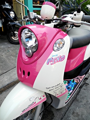 สวยๆ หวานๆ น่า...รักอ่ะ NEW FINO สี ชมพู-ขาว ราคา 27,000 ปี 2012