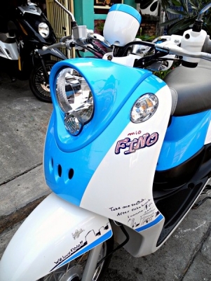 รถสวย น่ารัก ราคาโดนใจ NEW FINO สี ฟ้า-ขาว ราคา 27,000 ปี 2012
