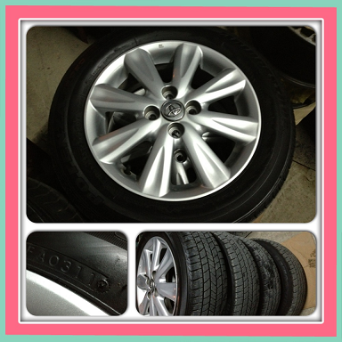 ขายแม็กเดิมมือ2 New vios-yaris 8 ก้าน4/100+ยางปี11 ราคา 8900 บาทถูก