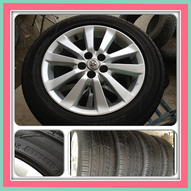 ขายแม็กเดิมมือ2 Toyota Altis ขอบ 16 5/100 +ยางปี10 ราคา 6,900 บาทถูก