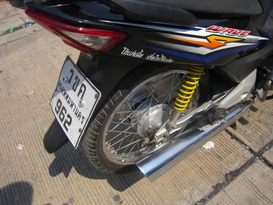 ขายด่วน wave 100s ปี51 ท้ายดำ เครื่องดี ทะเบียน/โอน