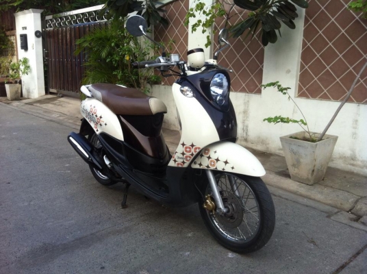 Yamaha Fino Fashion ขาว น้ำตาล สวย ใหม่ เดิมๆ