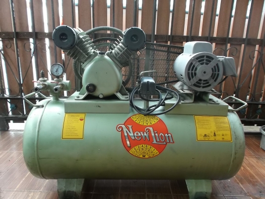 ปั้มลม newlion 120l ใช้งานได้ปกติ สภาพใหม่มาก ไฟ220v 13500