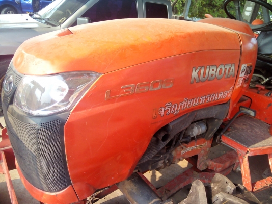 290000บาท Kubota L3608 +โลตารี่1.6ตร้าช้าง+ผาน6x22"+ดันหน้าตราช้าง