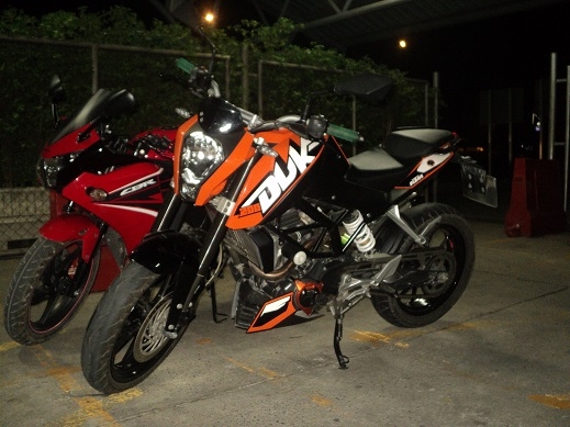 หาแลกรถ bigbike กับ ktm duke200  2012 ทะเบียน