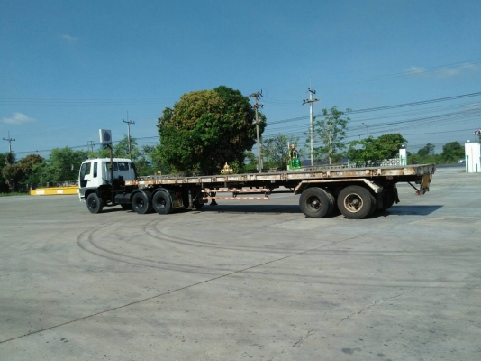 หางพื้นเรียบ   2  เพลา สามมิตร  หางปี 2542  ยาว  12.40  เมตร  กว้าง  2.5   เมตร