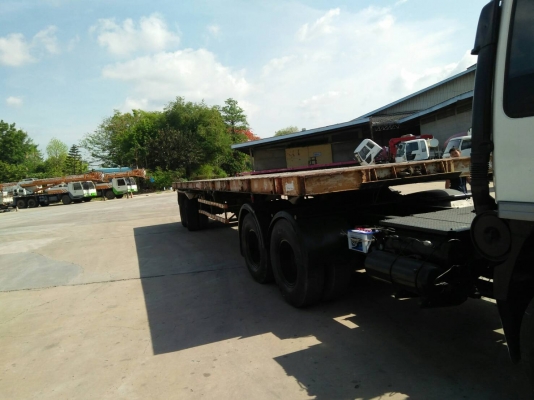 หางพื้นเรียบ   2  เพลา สามมิตร  หางปี 2542  ยาว  12.40  เมตร  กว้าง  2.5   เมตร