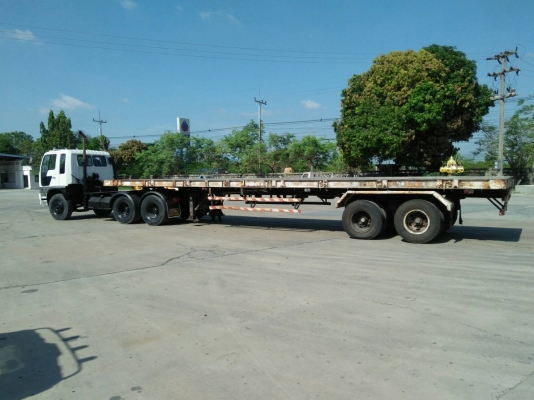 หางพื้นเรียบ   2  เพลา สามมิตร  หางปี 2542  ยาว  12.40  เมตร  กว้าง  2.5   เมตร