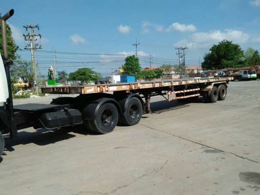 หางพื้นเรียบ   2  เพลา สามมิตร  หางปี 2542  ยาว  12.40  เมตร  กว้าง  2.5   เมตร