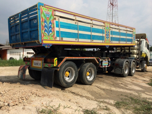 ขายสิบล้อหัวลากดั้มHINO FRเครื่องEP100ติดก๊าซNgv8ถัง