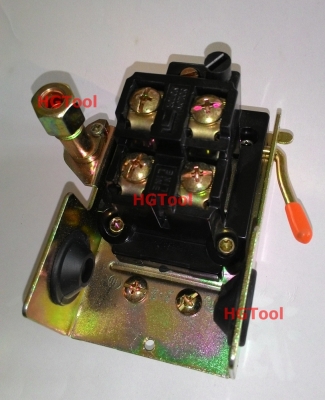 สวิทช์ตัดปั๊มลม Pressure Switch ตั้งตัดต่อ ได้ ขนาด 1/4