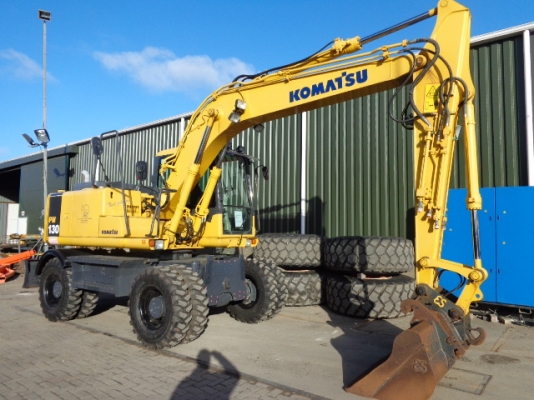 รถขุดล้อยาง KOMATSU PW130-7K รถนอกนำเข้าญี่ปุ่น