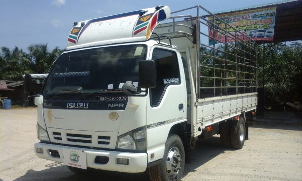 ขายหกล้อ ISUZU NPR 130แรงม้า กระบะบรรทุกยาว 5เมตร คัชซีสวย ภานในเก๋งสอาดเอี่ยม