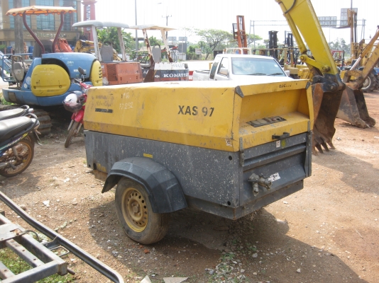 เครื่องปั๊มลม ATLAS COPCO XAS97 พร้อมหางลาก