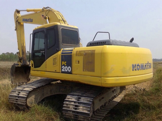 ขายรถแบ็คโฮ KOMATSU PC200-7 เอกสารเล่มทะเบียน ไมล์ชั่วโมง 17,xxx รถสวยมากเดิมๆ พร้อมใช้งาน
